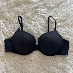 Skims Fits Everybody Push Up Demi Bra Onyx Size 38B